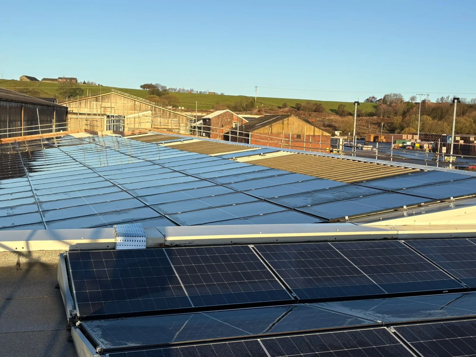 Hepworth Clay rooftop solar installation, photograph 1 of 2
