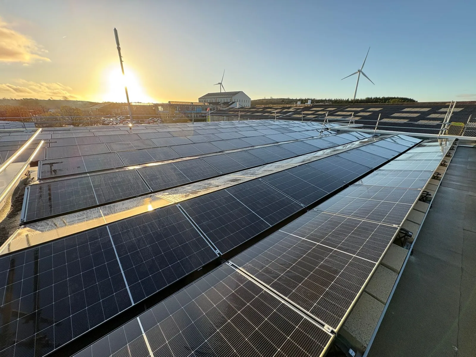 Hepworth Clay rooftop solar installation, photograph 2 of 2