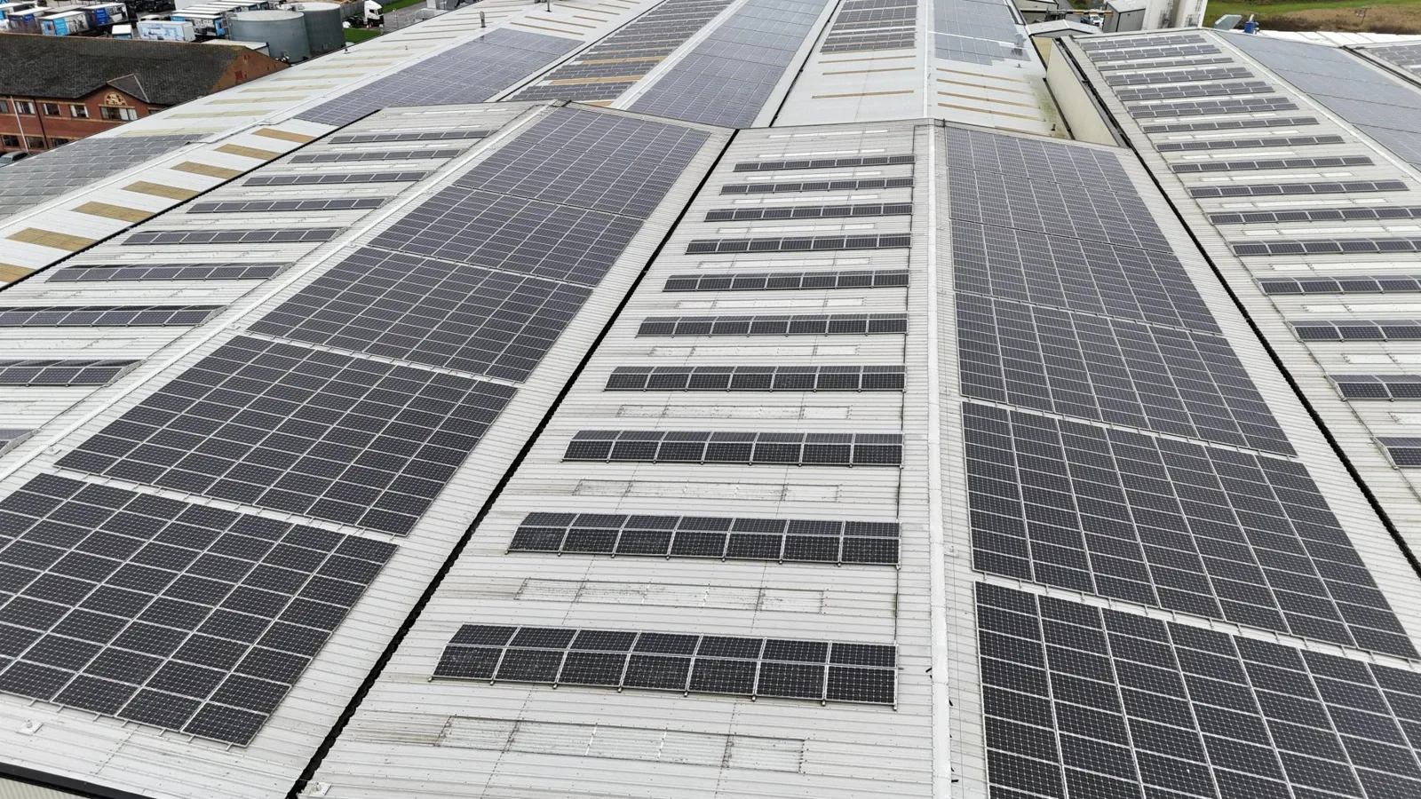 Kingspan rooftop solar installation, photograph 2 of 3