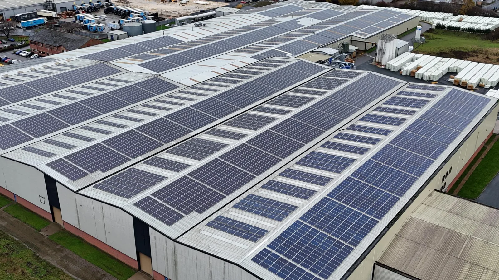 Kingspan rooftop solar installation, photograph 3 of 3