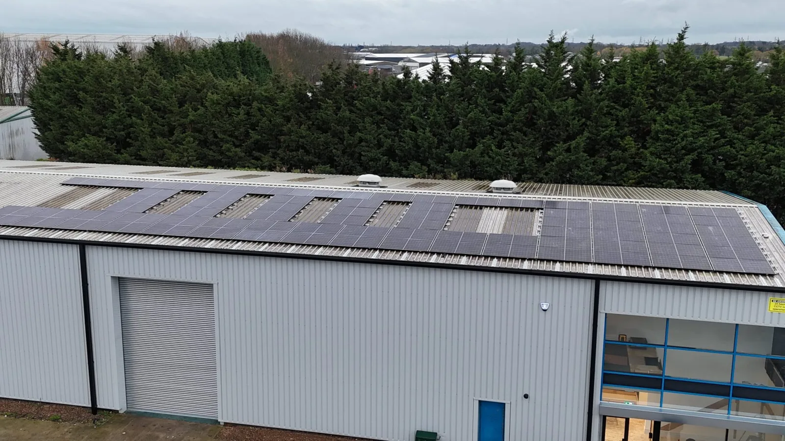 Vaults HQ rooftop solar installation, photograph 2 of 3